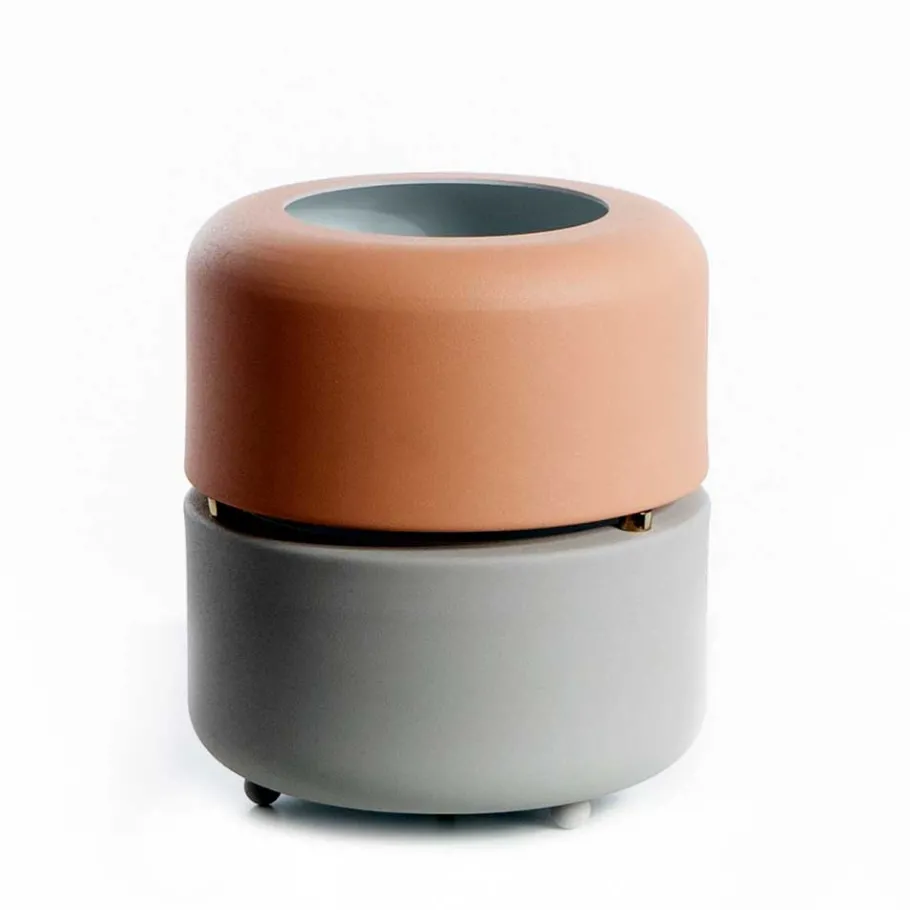 Discount Wohnen Skandi Design Tischleuchte in Rosa & Grau - Aglio