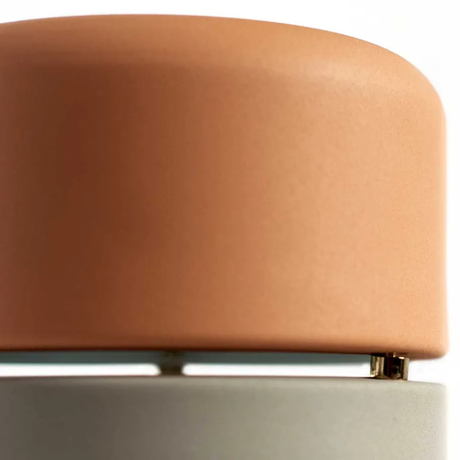 Discount Wohnen Skandi Design Tischleuchte in Rosa & Grau - Aglio