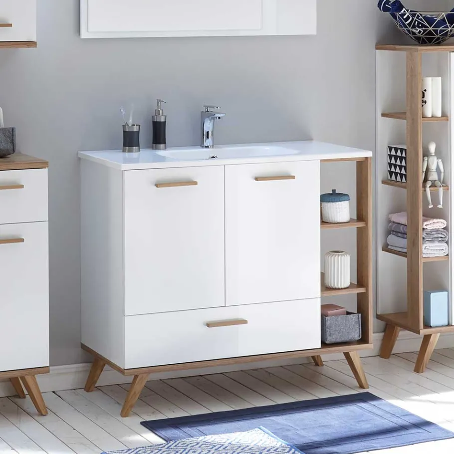 Online Wohnen Skandi Design Waschtisch 101 cm breit - Timur