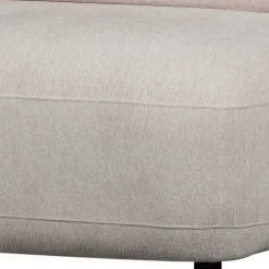 Clearance Wohnen Skandi Designsessel in Beige Strukturstoff - Samuele