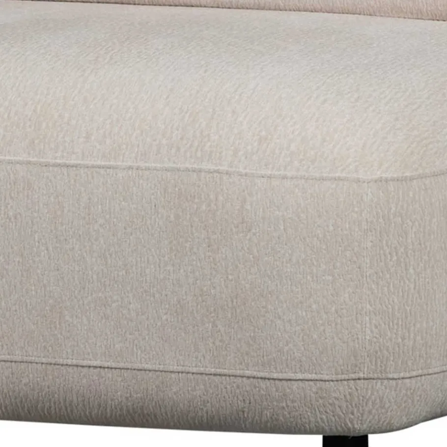 Clearance Wohnen Skandi Designsessel in Beige Strukturstoff - Samuele