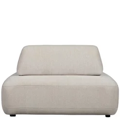 Clearance Wohnen Skandi Designsessel in Beige Strukturstoff - Samuele