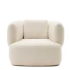 New Wohnen Skandi Designsessel in Offwhite Boucle - Limburg