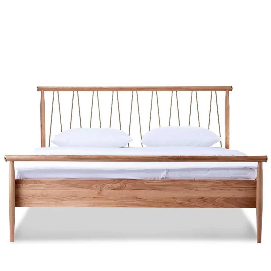 New Wohnen Skandi Doppelbett aus Wildeiche Honig - Reymons