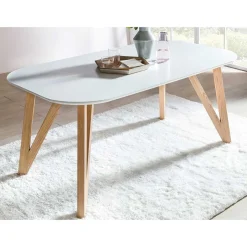 Discount Wohnen Skandi Esstisch & Tischsessel - Movay (fünfteilig)