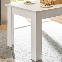Best Wohnen Skandi Esszimmertisch in weißer Holzoptik Pinie - Liancos