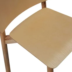 Online Wohnen Skandi Holzstühle in Natur lackiert - Furcia (2er Set)