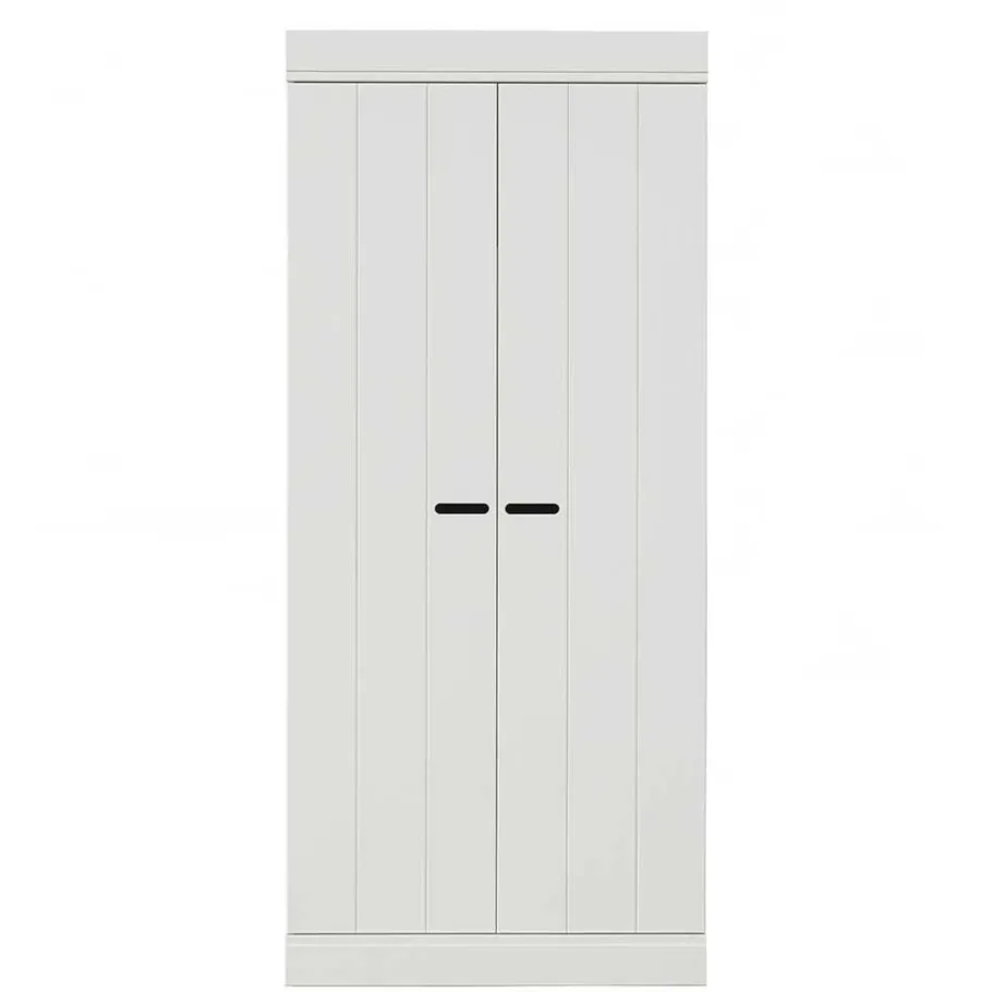 Best Wohnen Skandi Kleiderschrank in Weiß - Mattressa I
