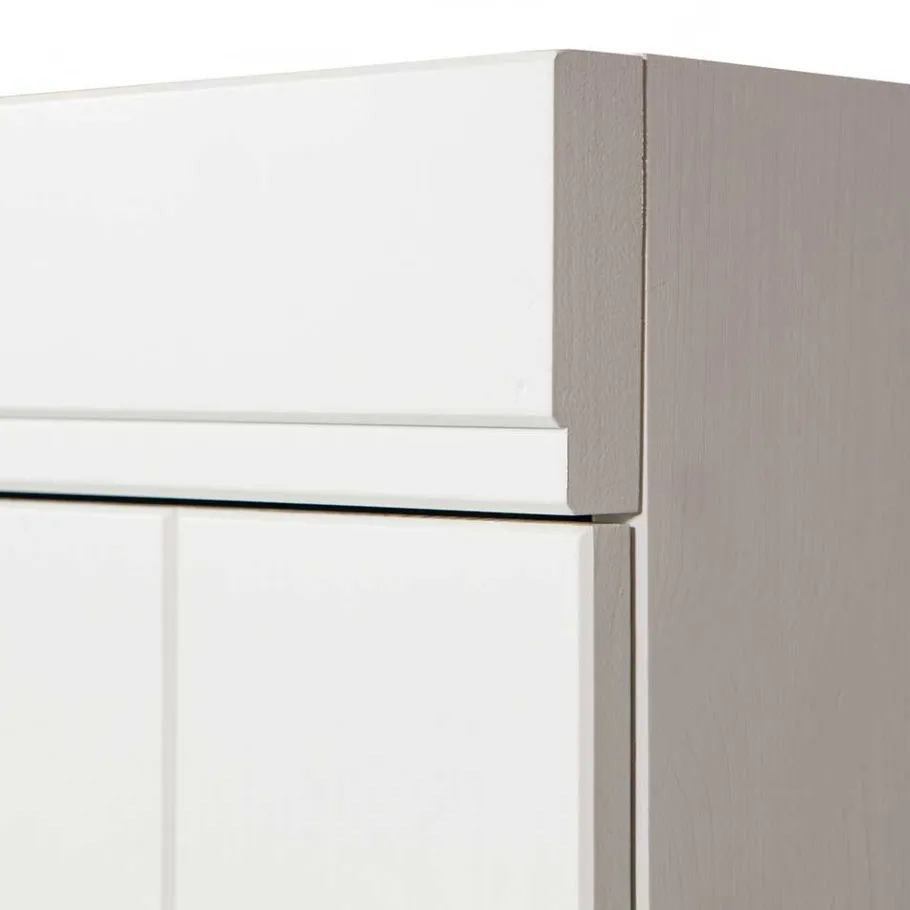 Best Wohnen Skandi Kleiderschrank in Weiß - Mattressa I