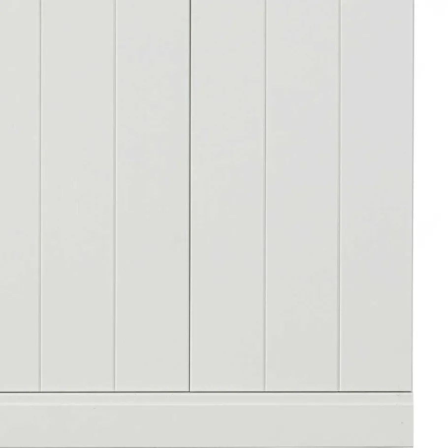 Best Wohnen Skandi Kleiderschrank in Weiß - Mattressa I