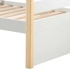 Best Wohnen Skandi Kojenbett in Weiß & Kiefer - Ayfina