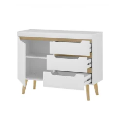 New Wohnen Skandi Kombi-Kommode 107 cm breit - Ginko
