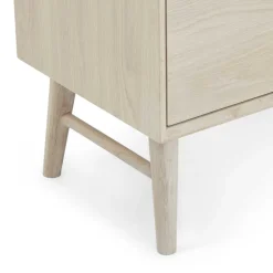 Discount Wohnen Skandi Kombi-Kommode in Eiche Weiß - Lametla