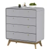 Discount Wohnen Skandi Kommode in Grau & Eiche - Wavan