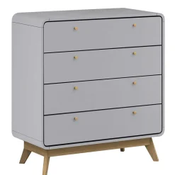 Discount Wohnen Skandi Kommode in Grau & Eiche - Wavan