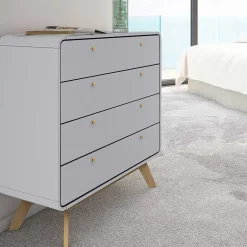 Discount Wohnen Skandi Kommode in Grau & Eiche - Wavan