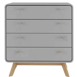 Discount Wohnen Skandi Kommode in Grau & Eiche - Wavan