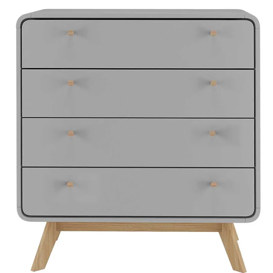 Discount Wohnen Skandi Kommode in Grau & Eiche - Wavan