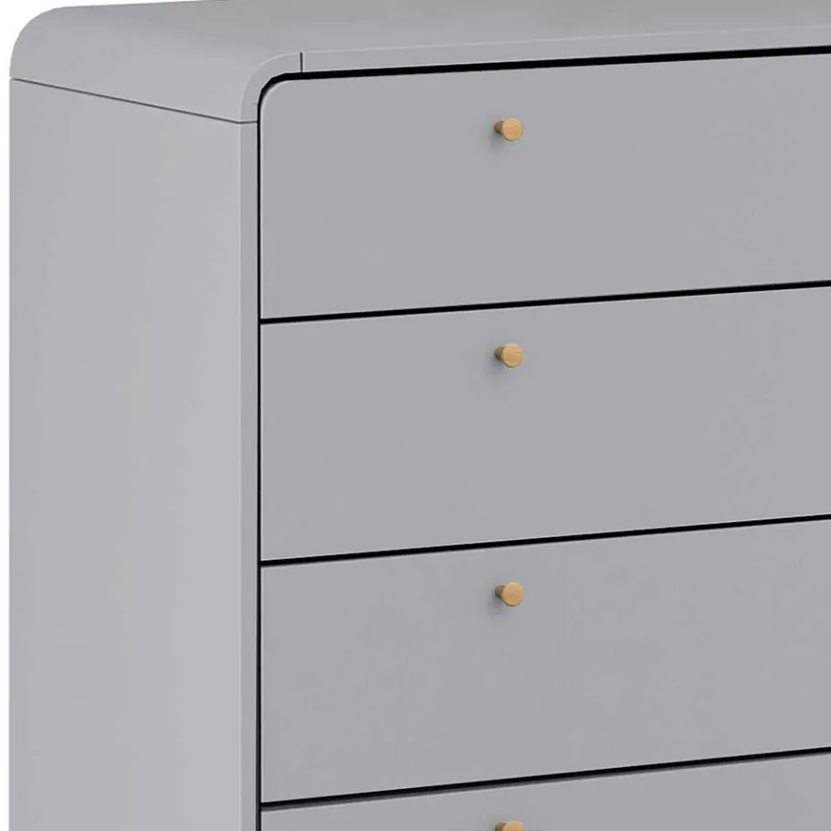 Discount Wohnen Skandi Kommode in Grau & Eiche - Wavan