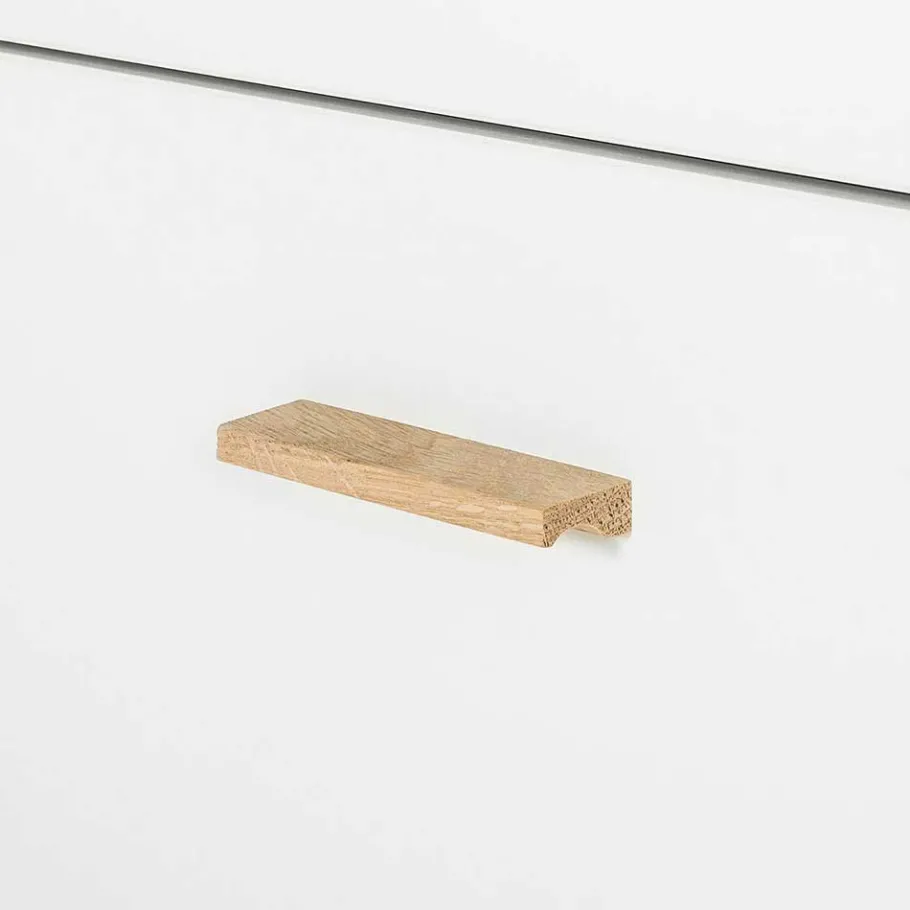 Best Wohnen Skandi Kommode in Weiß mit Eiche - Gazona
