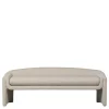 New Wohnen Skandi Polsterbank in Beige Strukturstoff - Greta