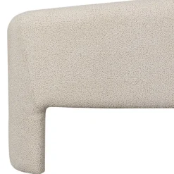 New Wohnen Skandi Polsterbank in Beige Strukturstoff - Greta