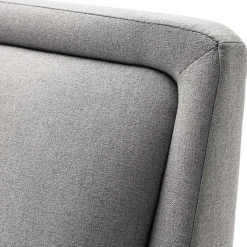 Outlet Wohnen Skandi Polsterbett in Hellgrau & Schwarz - Stramo
