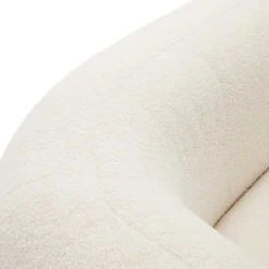 Wohnen Skandi Polstercouch in Offwhite Boucle - Limburg