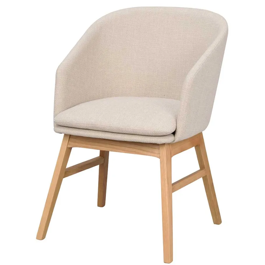 Best Wohnen Skandi Polsterstuhl in Beige - Curelino (2er Set)