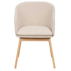Best Wohnen Skandi Polsterstuhl in Beige - Curelino (2er Set)