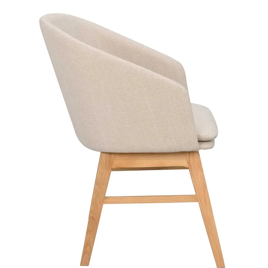 Best Wohnen Skandi Polsterstuhl in Beige - Curelino (2er Set)