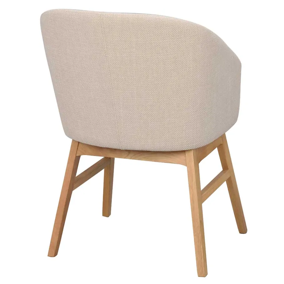 Best Wohnen Skandi Polsterstuhl in Beige - Curelino (2er Set)