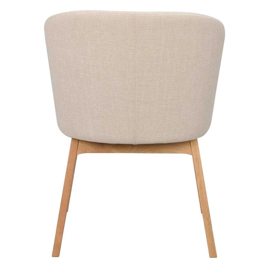 Best Wohnen Skandi Polsterstuhl in Beige - Curelino (2er Set)