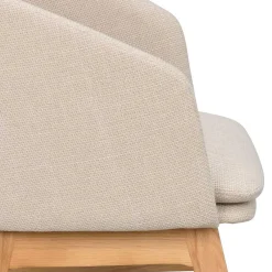 Best Wohnen Skandi Polsterstuhl in Beige - Curelino (2er Set)