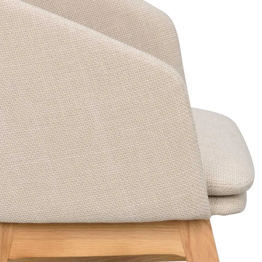 Best Wohnen Skandi Polsterstuhl in Beige - Curelino (2er Set)