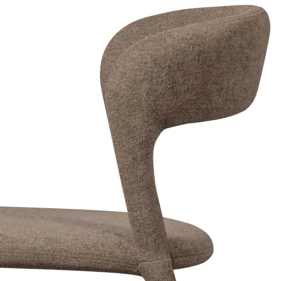 Outlet Wohnen Skandi Polsterstuhl in Taupe - Rayn (2er Set)