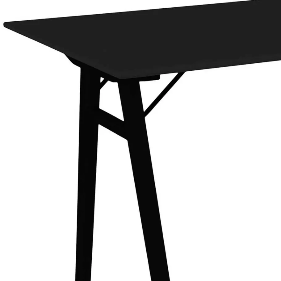 New Wohnen Skandi Schreibtisch in Schwarz - Vallino