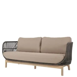Hot Wohnen Skandi Sofa aus Kordel in Dunkelgrün - Pluto
