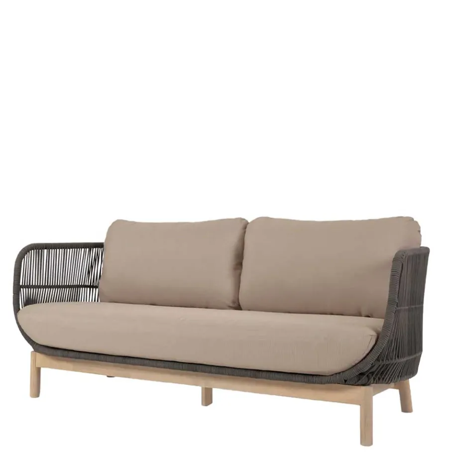 Hot Wohnen Skandi Sofa aus Kordel in Dunkelgrün - Pluto