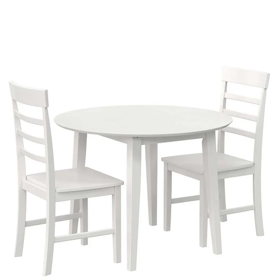 New Wohnen Skandi Tischgruppe in Weiß - Rarera (dreiteilig)