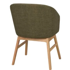New Wohnen Skandi Tischsessel in Dunkelgrün - Loris (2er Set)