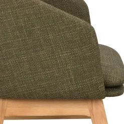 New Wohnen Skandi Tischsessel in Dunkelgrün - Loris (2er Set)
