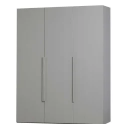 Best Wohnen Skandi 3-türiger Schlafzimmerschrank in Grau - Rochella