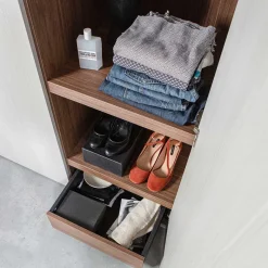 Best Wohnen Skandi 3-türiger Schlafzimmerschrank in Grau - Rochella