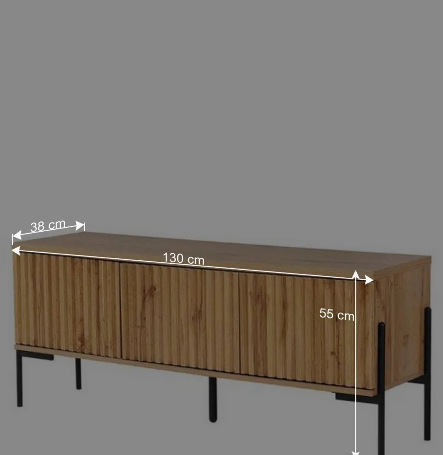 Sale Wohnen Skandi TV Board 130 cm breit - Elastian