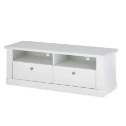 Discount Wohnen Skandi TV Board in weißer Holzoptik Pinie - Liancos
