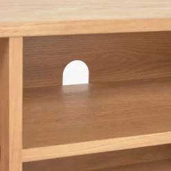 Best Wohnen Skandi TV Lowboard mit Lamellen Klapptüren - Azuro