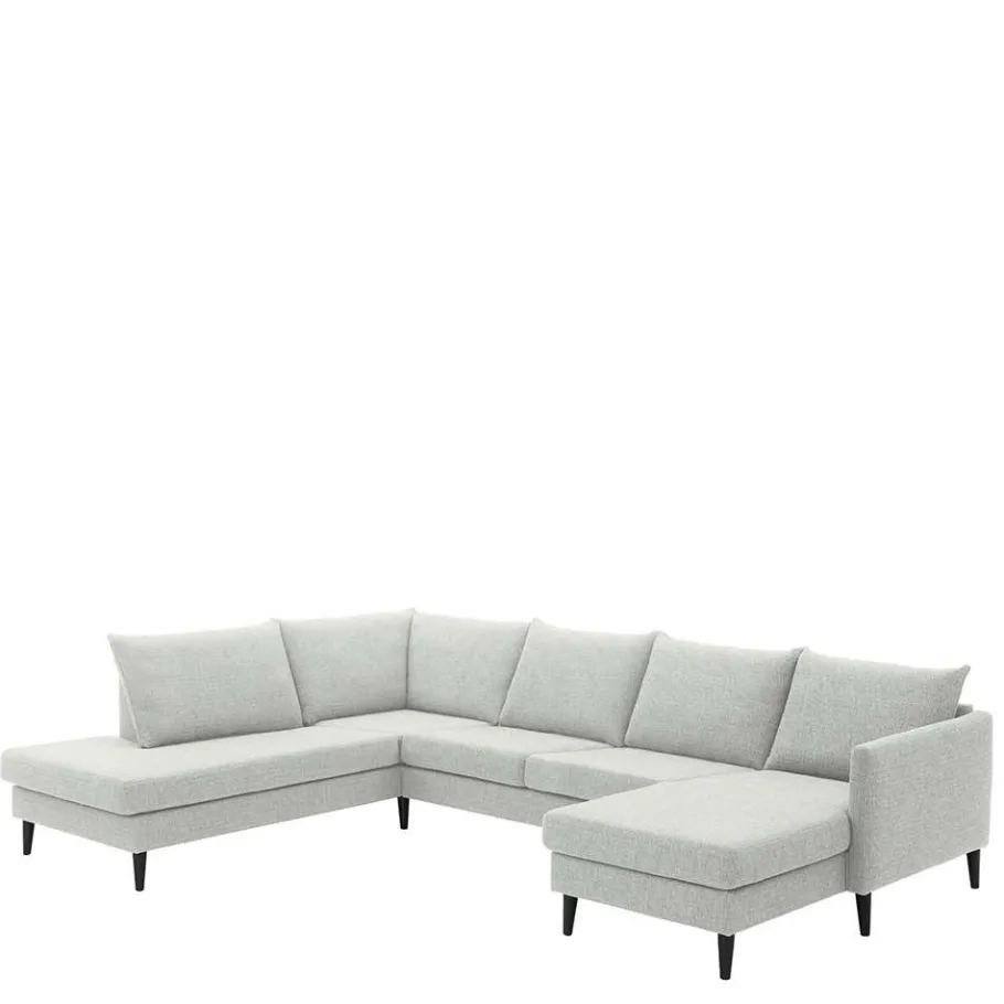 New Wohnen Skandi Wohnlandschaft in U-Form - offwhite - Udessa