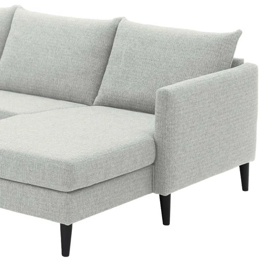 New Wohnen Skandi Wohnlandschaft in U-Form - offwhite - Udessa