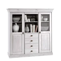 Sale Wohnen Skandinavisches Highboard Satumare in Weiß